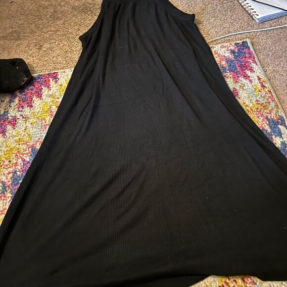 Madewell xs black ribbed dress - Picture 3 of 8